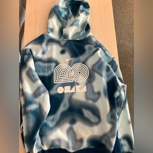Brand new Nike hoody blue tie dye swirls
